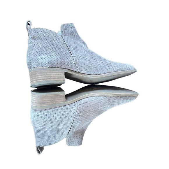 Dolce Vita Women's Suede Perforated Stacked Heel Kaidie Booties‎ Beige Size 10 - Picture 5 of 9